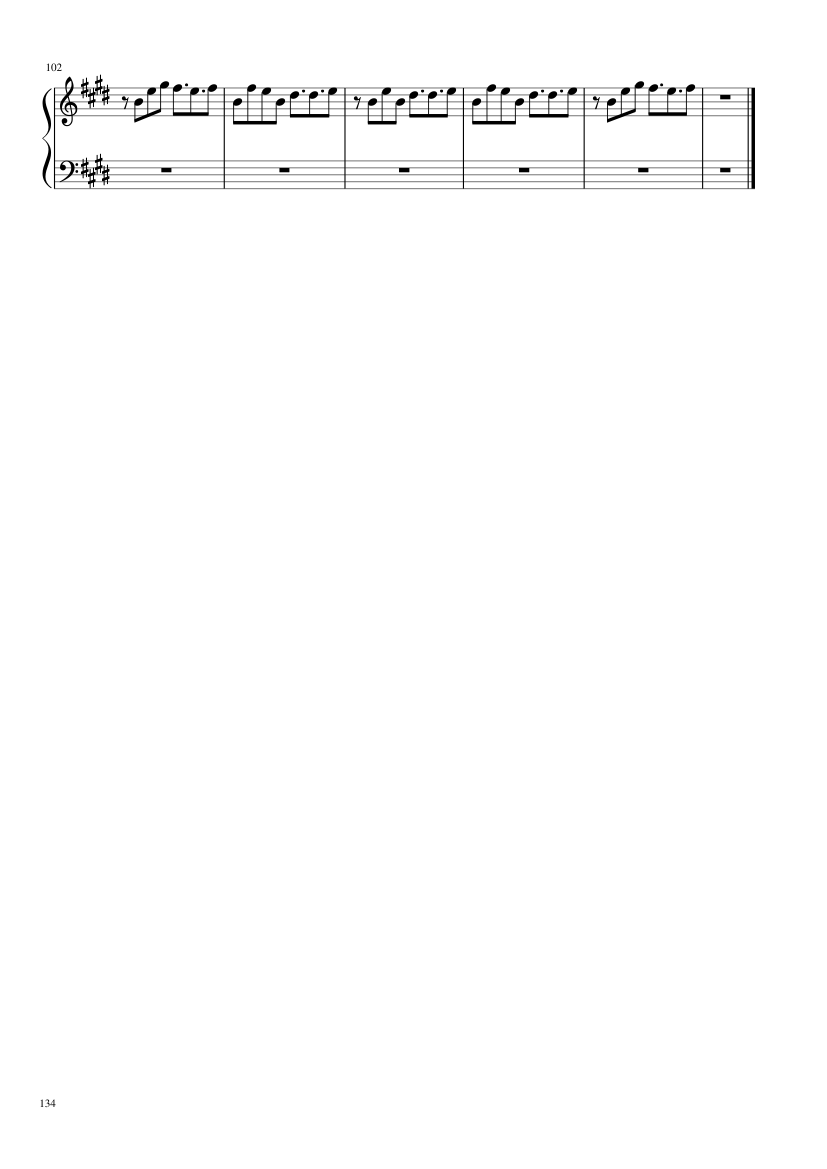 Undertale: Complete OST (101/101) (Update 160525) - piano sheet music page 134