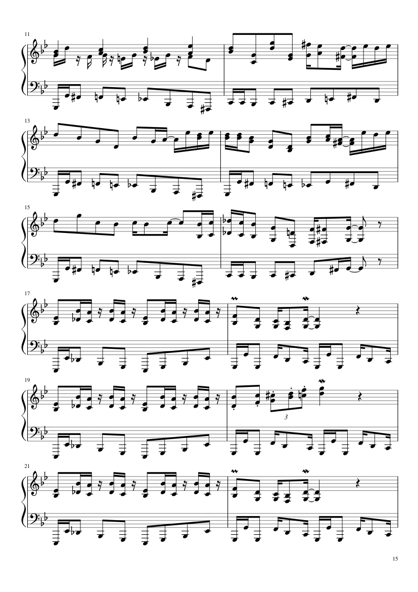 Undertale: Complete OST (101/101) (Update 160525) - piano sheet music page 15