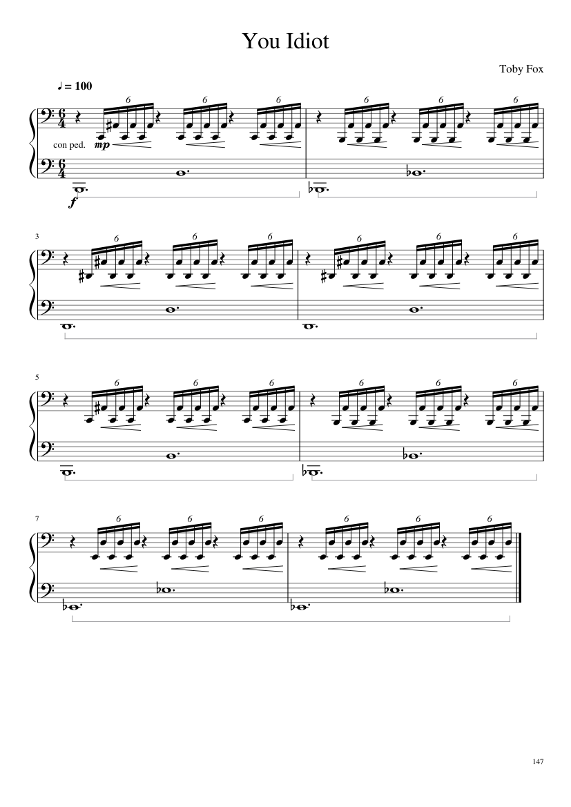 Undertale: Complete OST (101/101) (Update 160525) - piano sheet music page 147