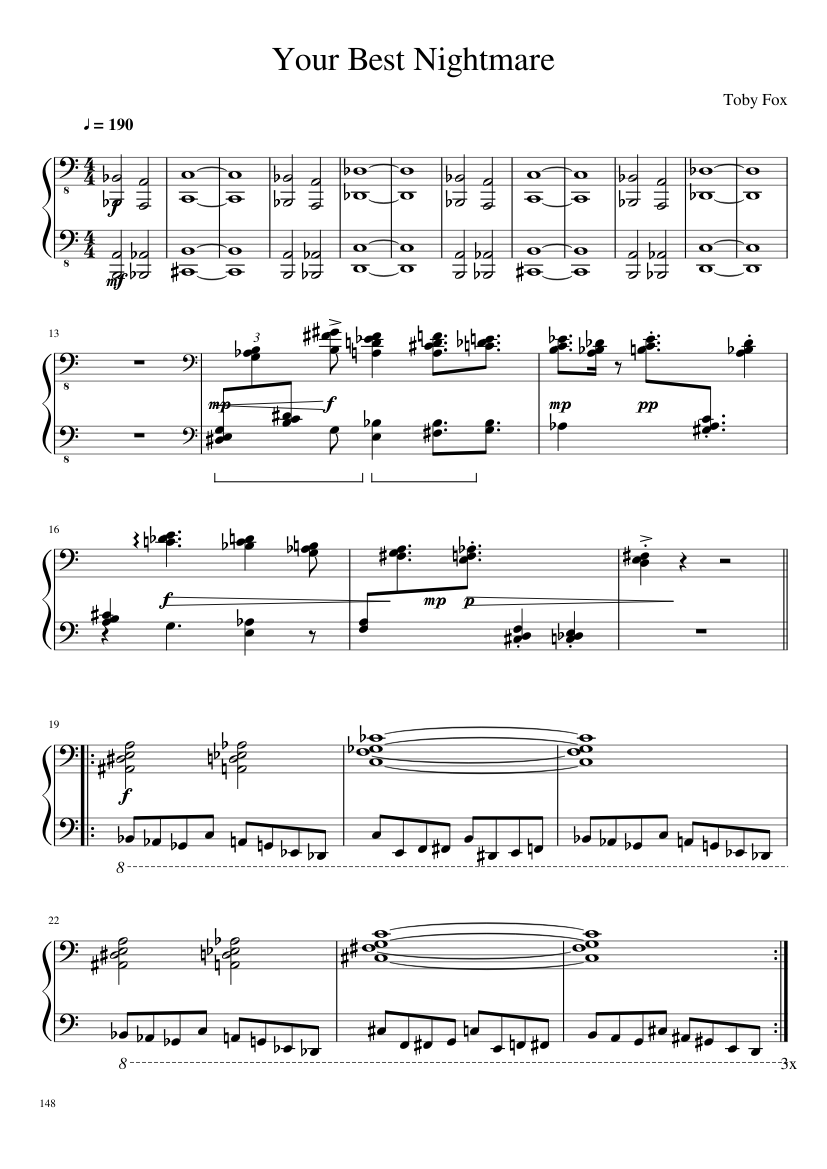 Undertale: Complete OST (101/101) (Update 160525) - piano sheet music page 148