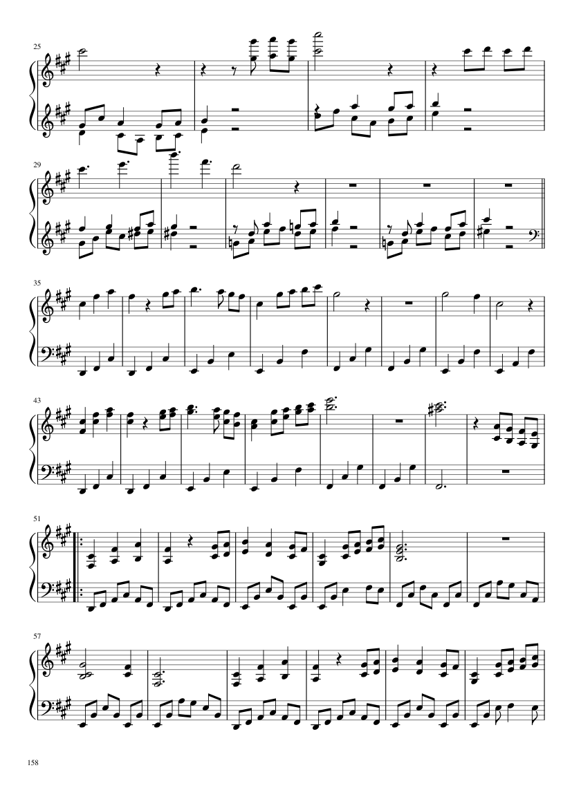Undertale: Complete OST (101/101) (Update 160525) - piano sheet music page 158
