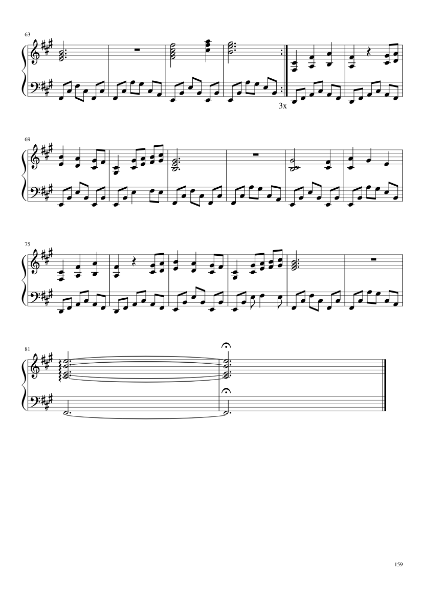 Undertale: Complete OST (101/101) (Update 160525) - piano sheet music page 159