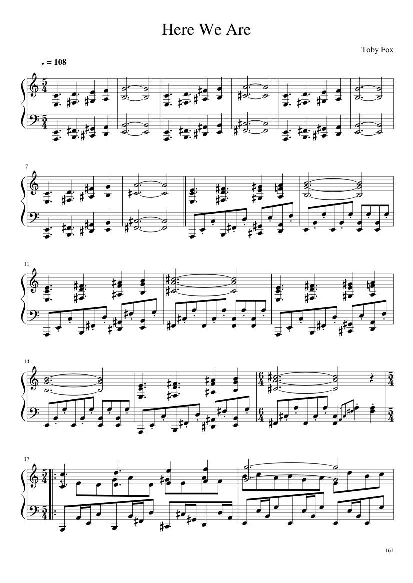 Undertale: Complete OST (101/101) (Update 160525) - piano sheet music page 161