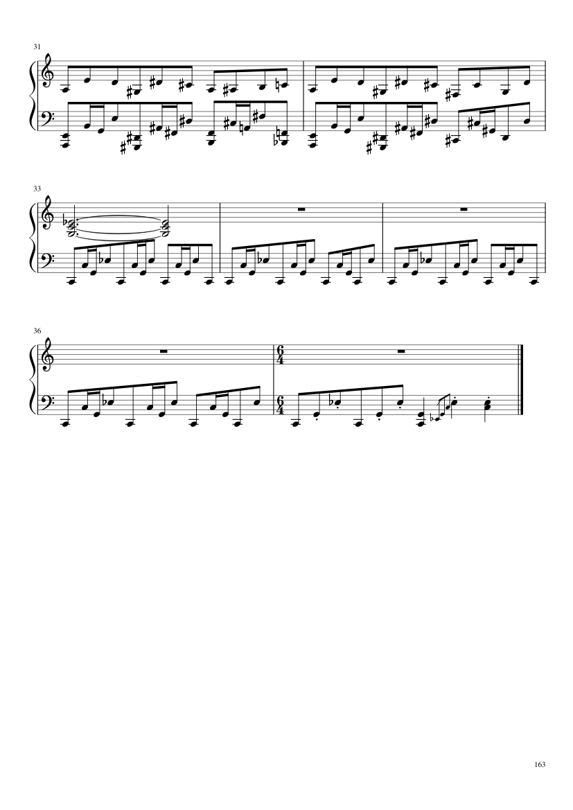 Undertale: Complete OST (101/101) (Update 160525) - piano sheet music page 163