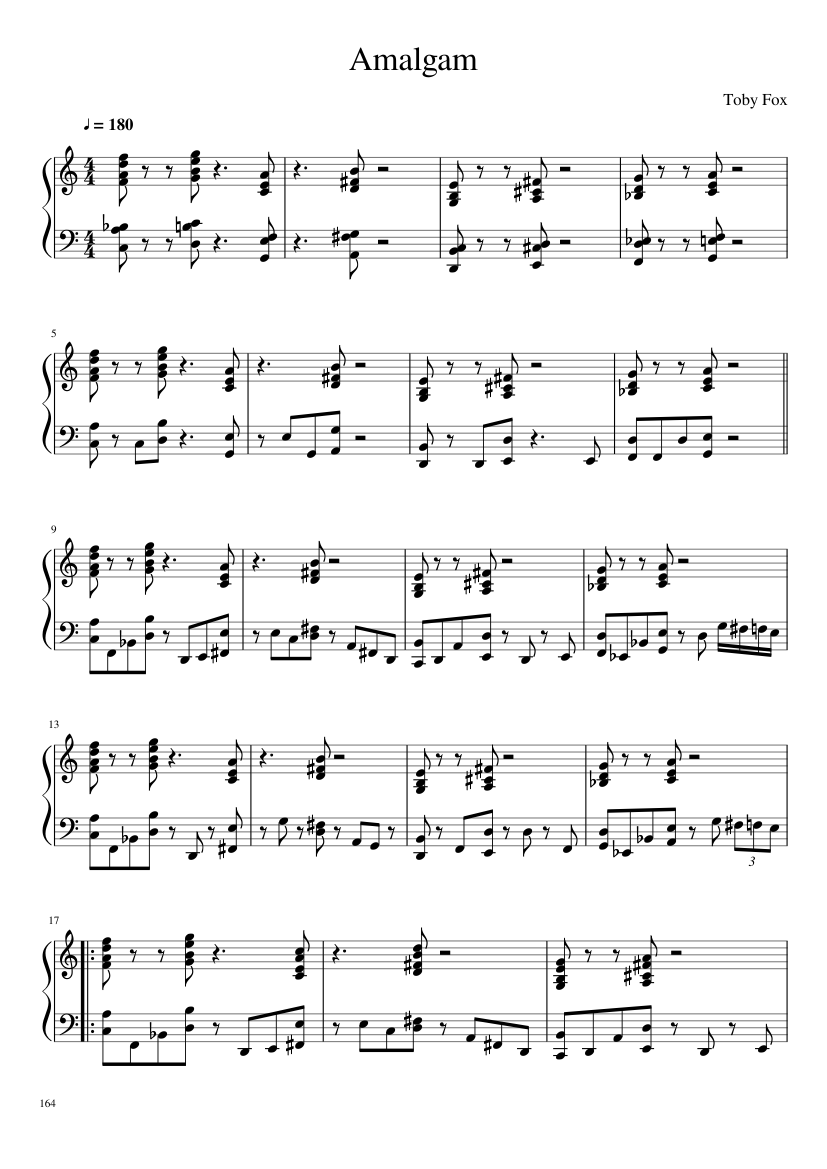 Undertale: Complete OST (101/101) (Update 160525) - piano sheet music page 164