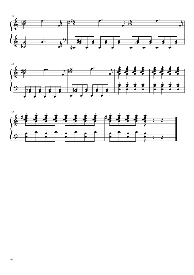 Undertale: Complete OST (101/101) (Update 160525) - piano sheet music page 166