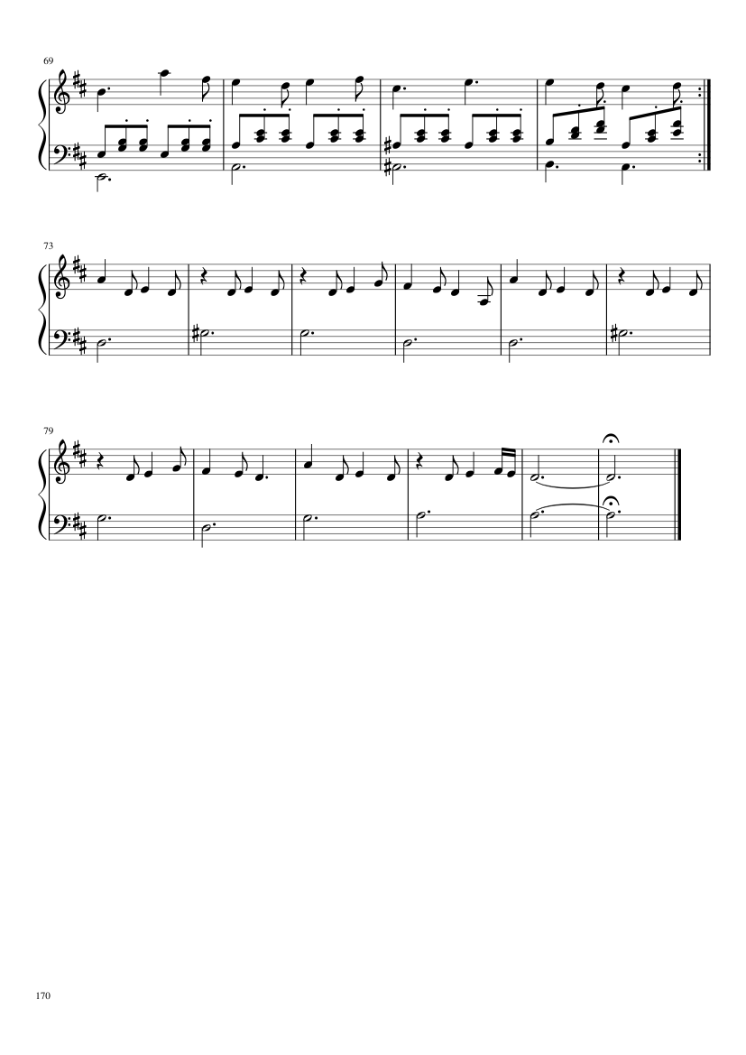 Undertale: Complete OST (101/101) (Update 160525) - piano sheet music page 170