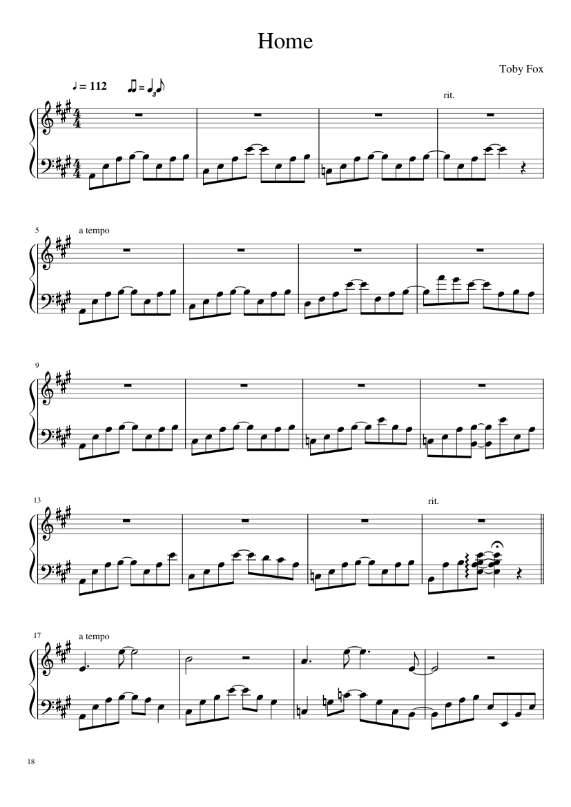 Undertale: Complete OST (101/101) (Update 160525) - piano sheet music page 18