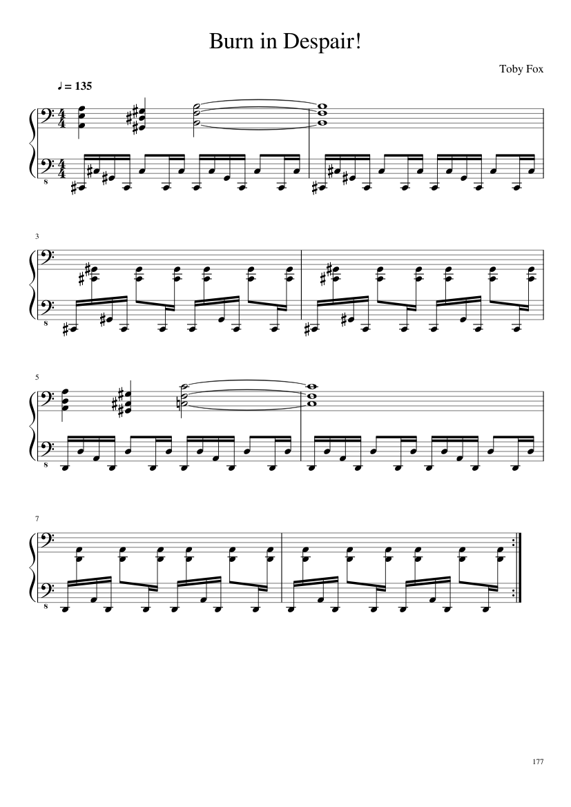 Undertale: Complete OST (101/101) (Update 160525) - piano sheet music page 177