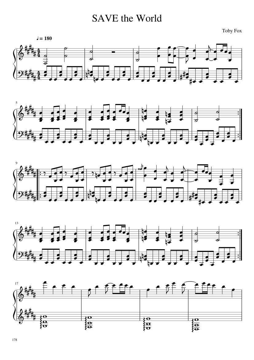 Undertale: Complete OST (101/101) (Update 160525) - piano sheet music page 178
