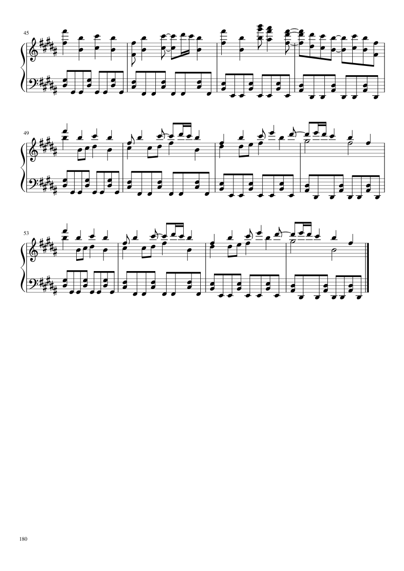 Undertale: Complete OST (101/101) (Update 160525) - piano sheet music page 180