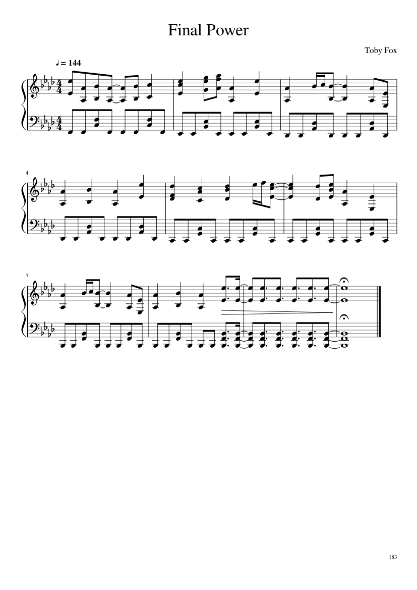 Undertale: Complete OST (101/101) (Update 160525) - piano sheet music page 183