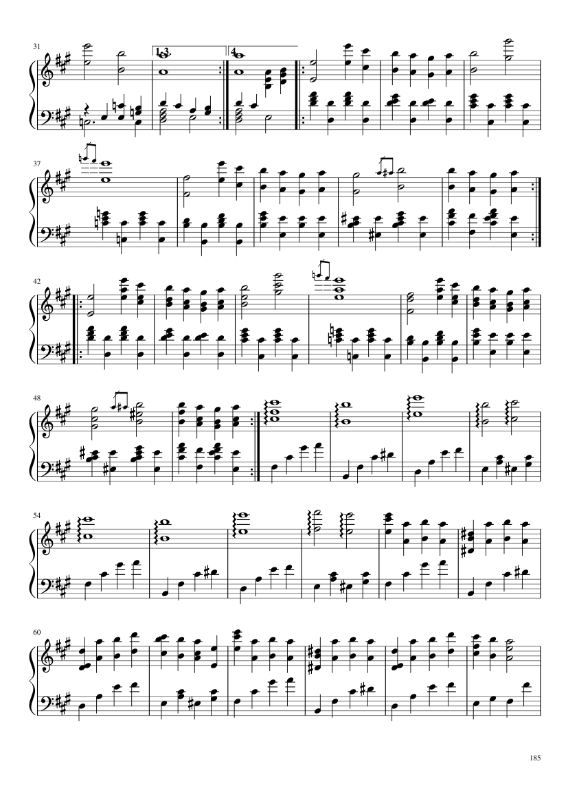 Undertale: Complete OST (101/101) (Update 160525) - piano sheet music page 185