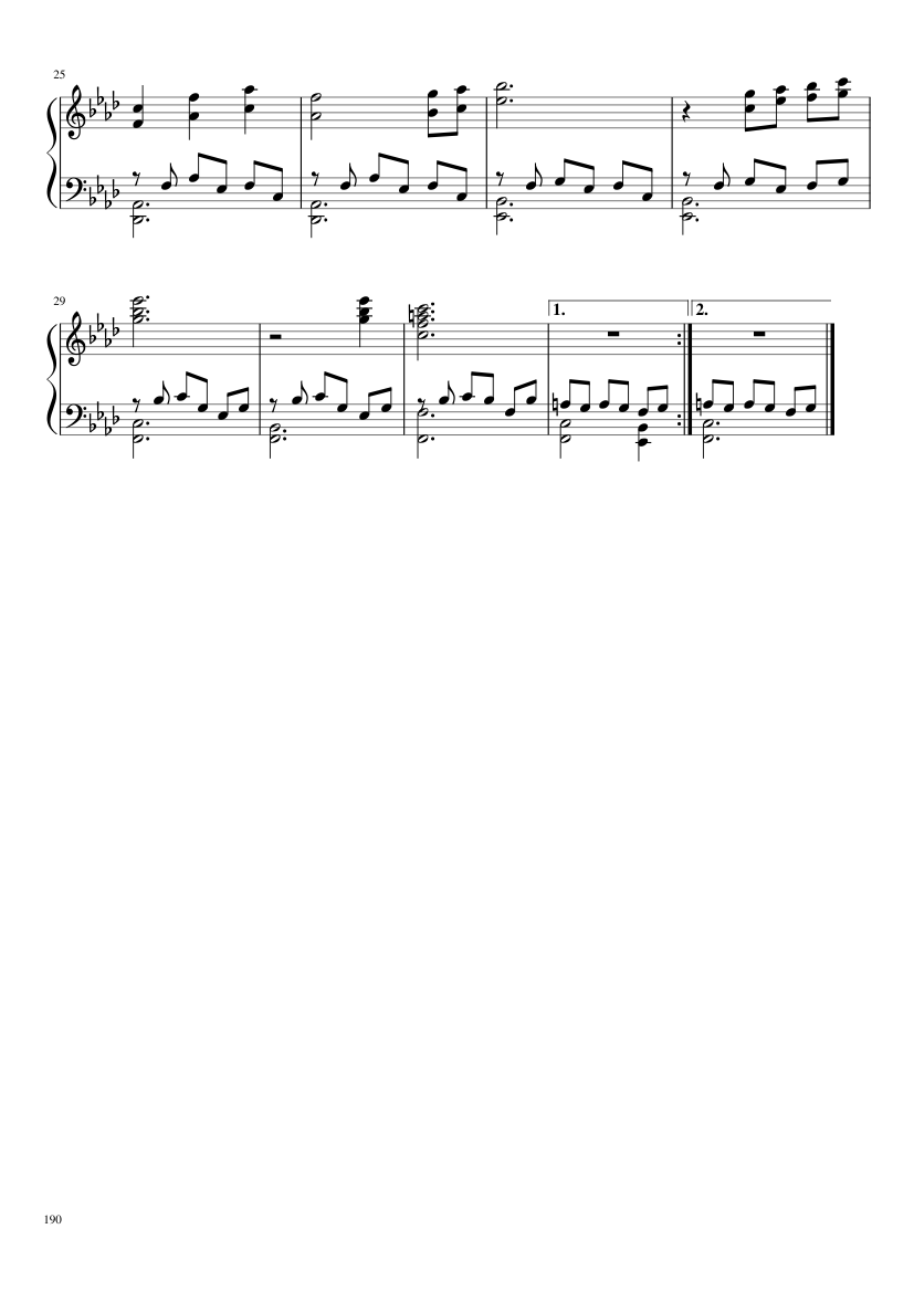 Undertale: Complete OST (101/101) (Update 160525) - piano sheet music page 190