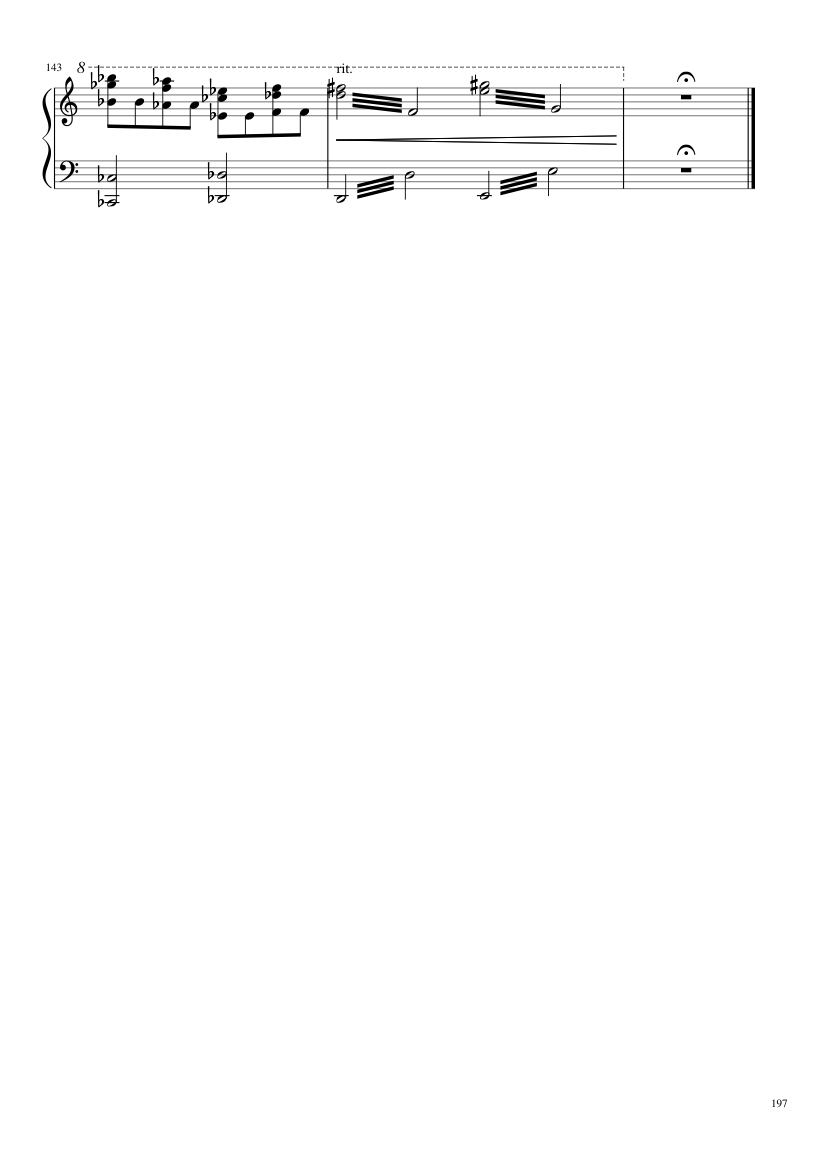 Undertale: Complete OST (101/101) (Update 160525) - piano sheet music page 197