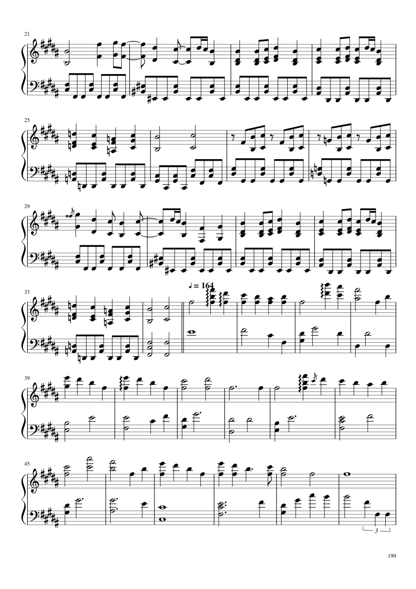 Undertale: Complete OST (101/101) (Update 160525) - piano sheet music page 199
