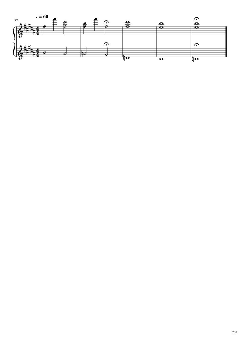 Undertale: Complete OST (101/101) (Update 160525) - piano sheet music page 201