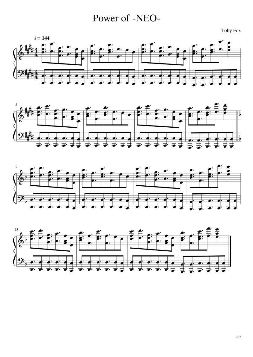 Undertale: Complete OST (101/101) (Update 160525) - piano sheet music page 207