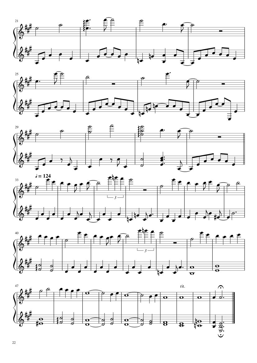Undertale: Complete OST (101/101) (Update 160525) - piano sheet music page 22