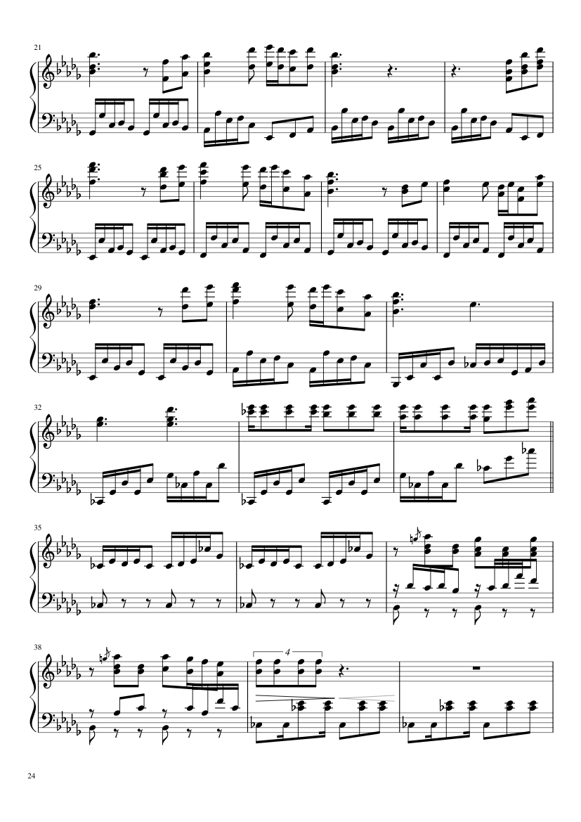 Undertale: Complete OST (101/101) (Update 160525) - piano sheet music page 24