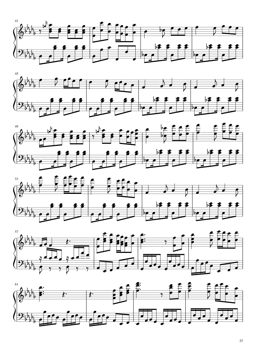 Undertale: Complete OST (101/101) (Update 160525) - piano sheet music page 25