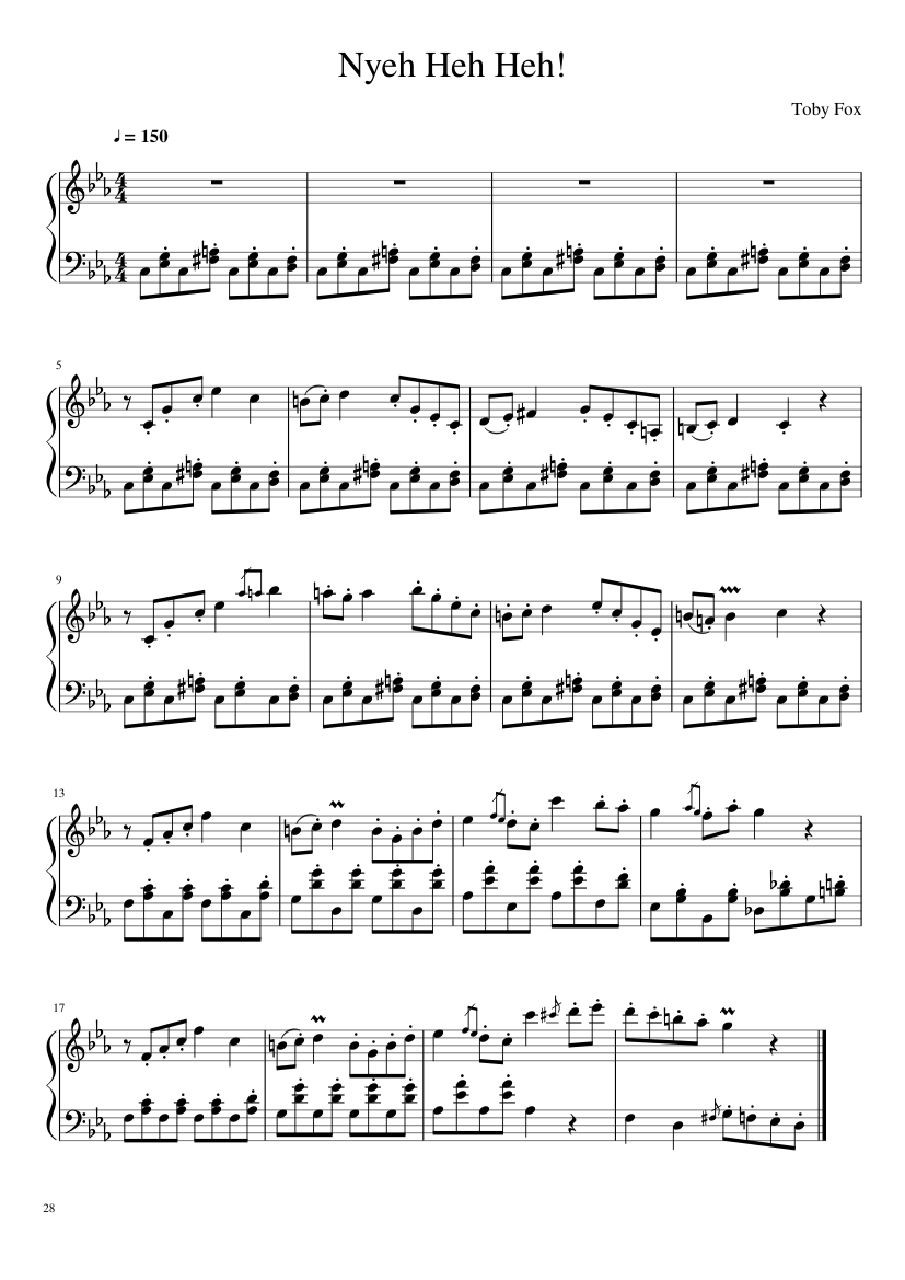 Undertale: Complete OST (101/101) (Update 160525) - piano sheet music page 28