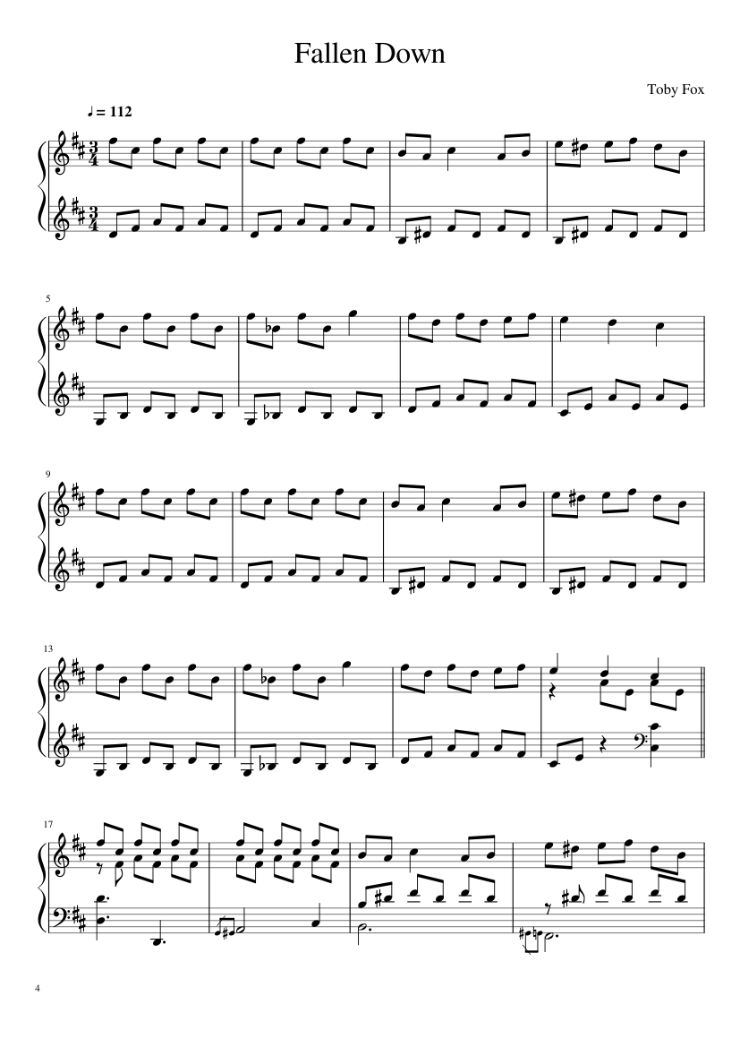 Undertale: Complete OST (101/101) (Update 160525) - piano sheet music page 4