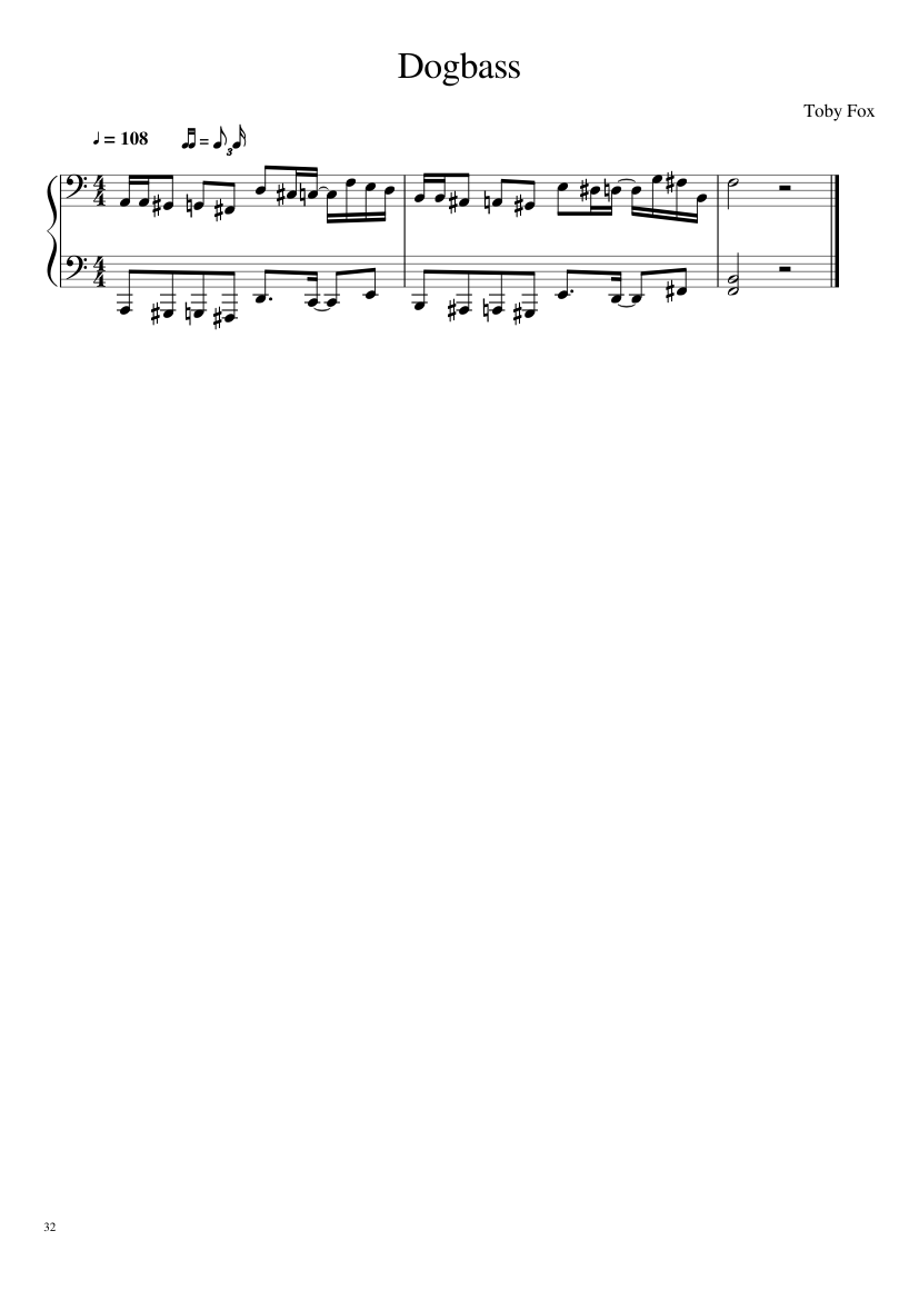 Undertale: Complete OST (101/101) (Update 160525) - piano sheet music page 32