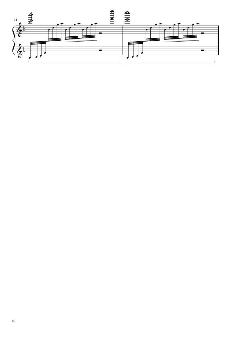 Undertale: Complete OST (101/101) (Update 160525) - piano sheet music page 34
