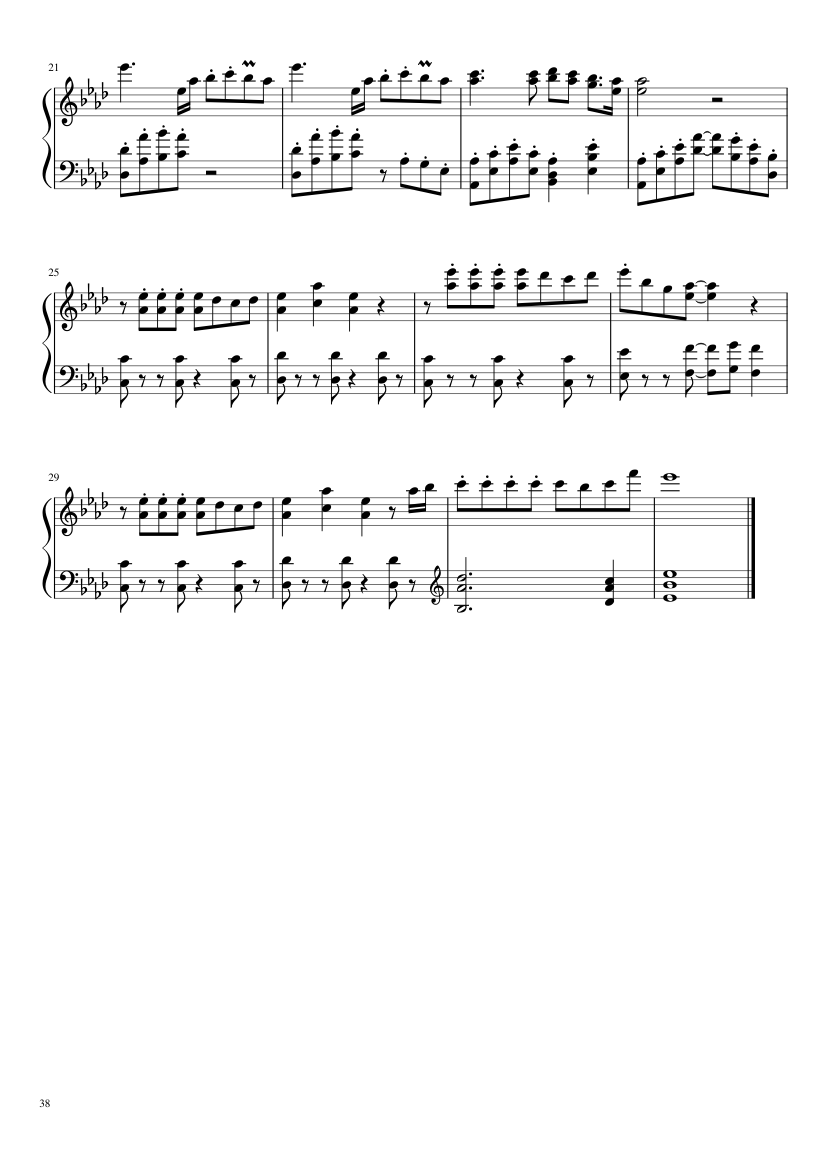 Undertale: Complete OST (101/101) (Update 160525) - piano sheet music page 38