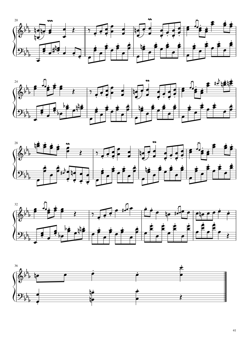 Undertale: Complete OST (101/101) (Update 160525) - piano sheet music page 41