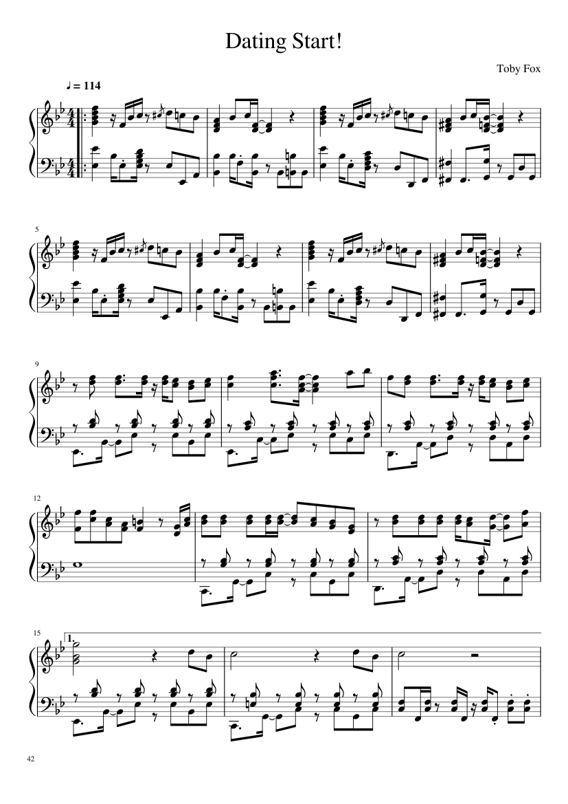 Undertale: Complete OST (101/101) (Update 160525) - piano sheet music page 42