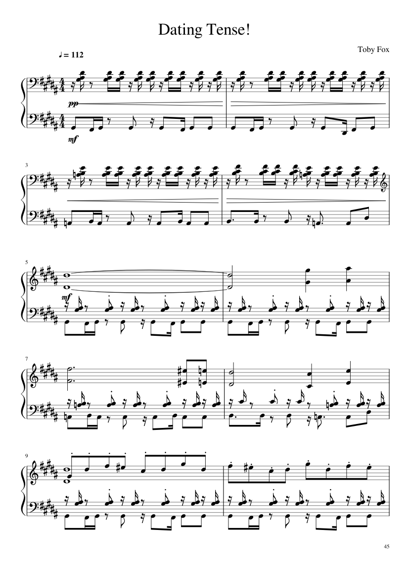 Undertale: Complete OST (101/101) (Update 160525) - piano sheet music page 45