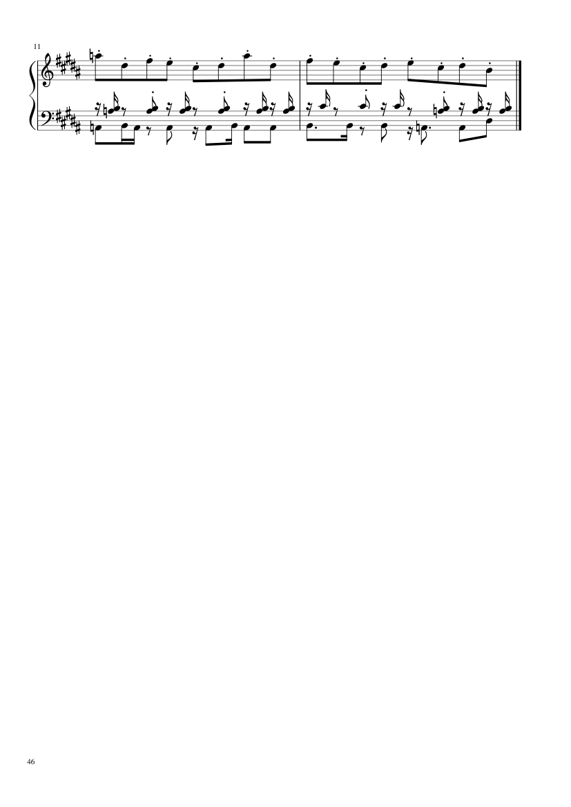 Undertale: Complete OST (101/101) (Update 160525) - piano sheet music page 46