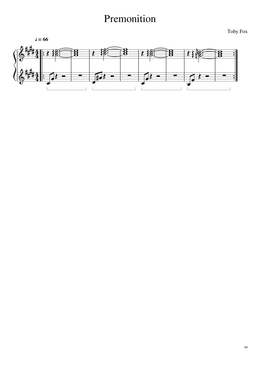 Undertale: Complete OST (101/101) (Update 160525) - piano sheet music page 49