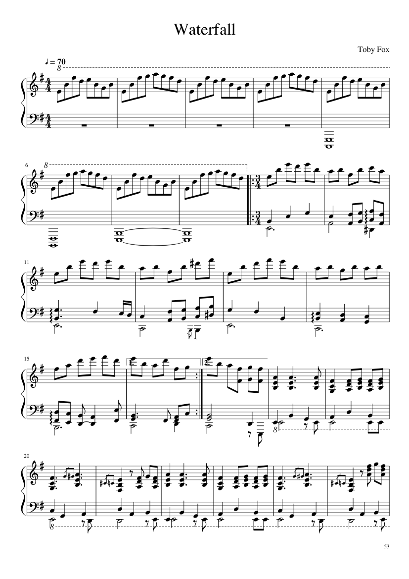Undertale: Complete OST (101/101) (Update 160525) - piano sheet music page 53