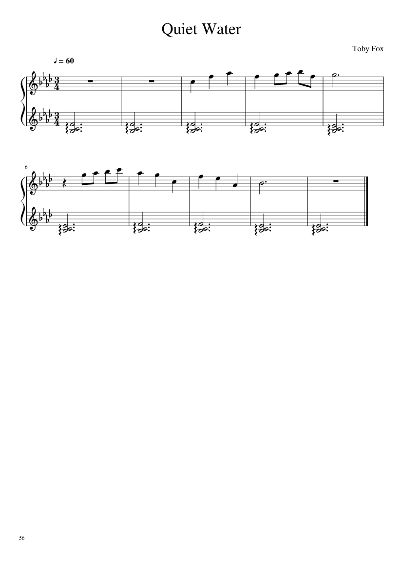 Undertale: Complete OST (101/101) (Update 160525) - piano sheet music page 56