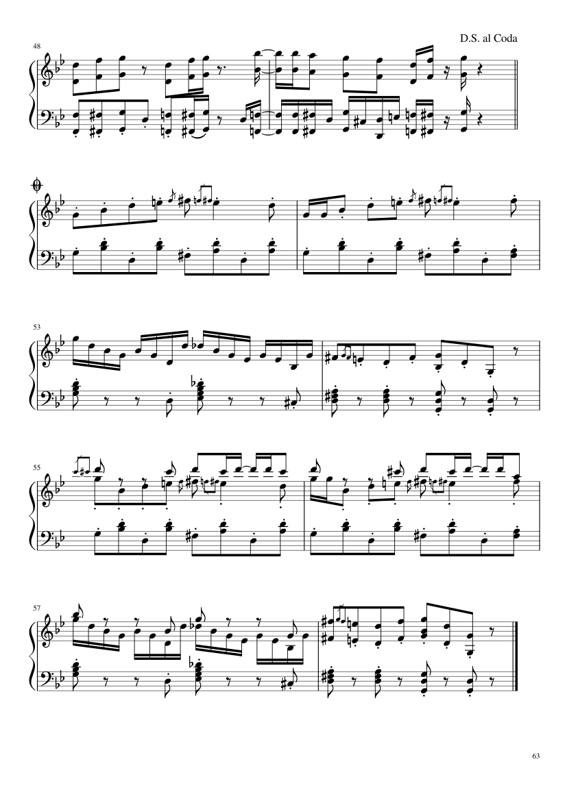Undertale: Complete OST (101/101) (Update 160525) - piano sheet music page 63