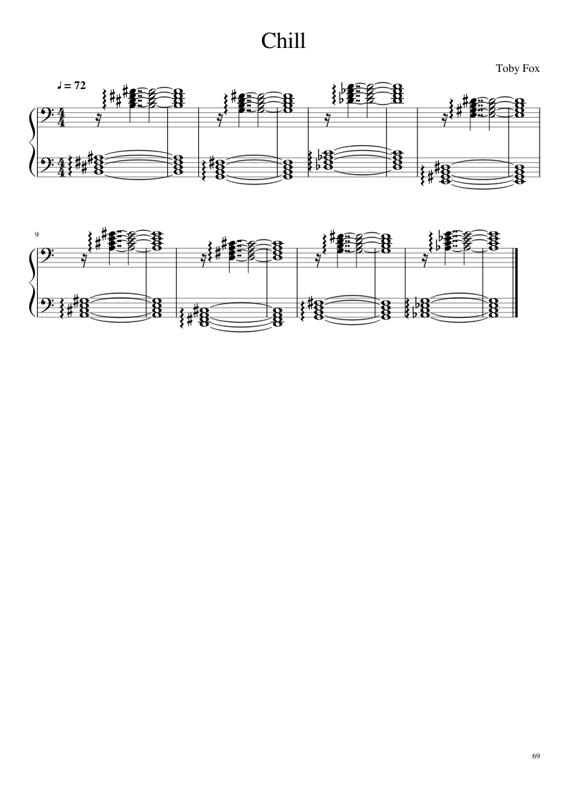 Undertale: Complete OST (101/101) (Update 160525) - piano sheet music page 69