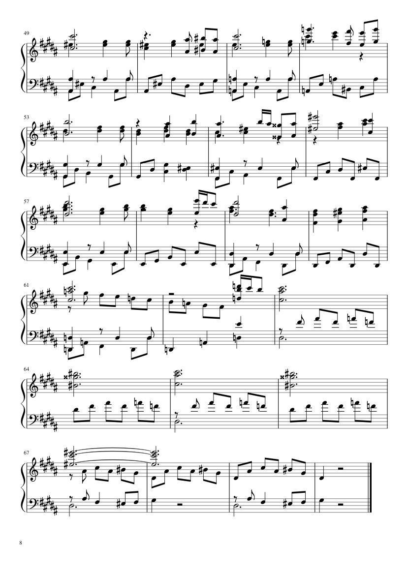 Undertale: Complete OST (101/101) (Update 160525) - piano sheet music page 8