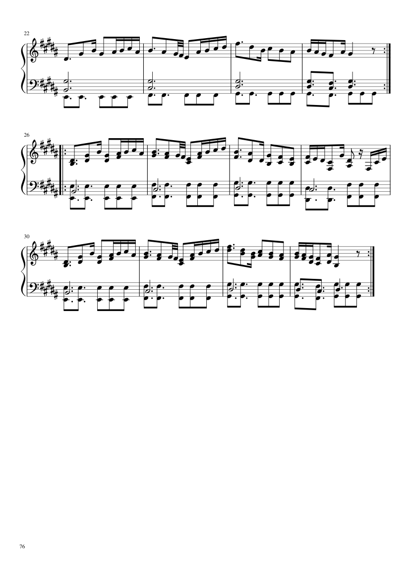Undertale: Complete OST (101/101) (Update 160525) - piano sheet music page 76
