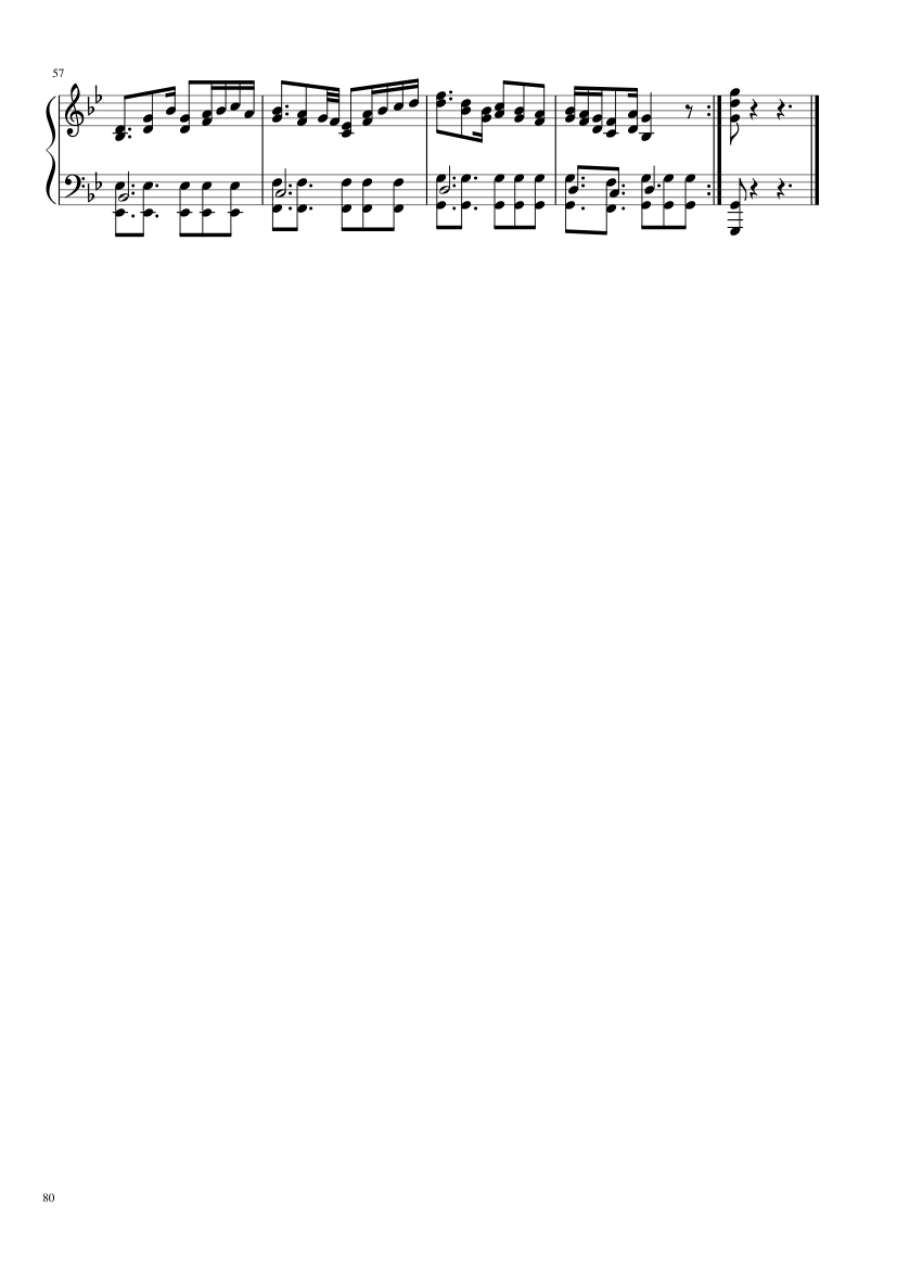 Undertale: Complete OST (101/101) (Update 160525) - piano sheet music page 80
