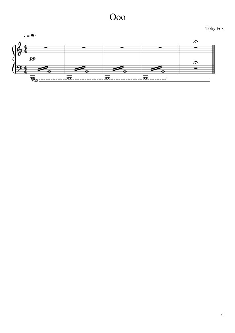 Undertale: Complete OST (101/101) (Update 160525) - piano sheet music page 81