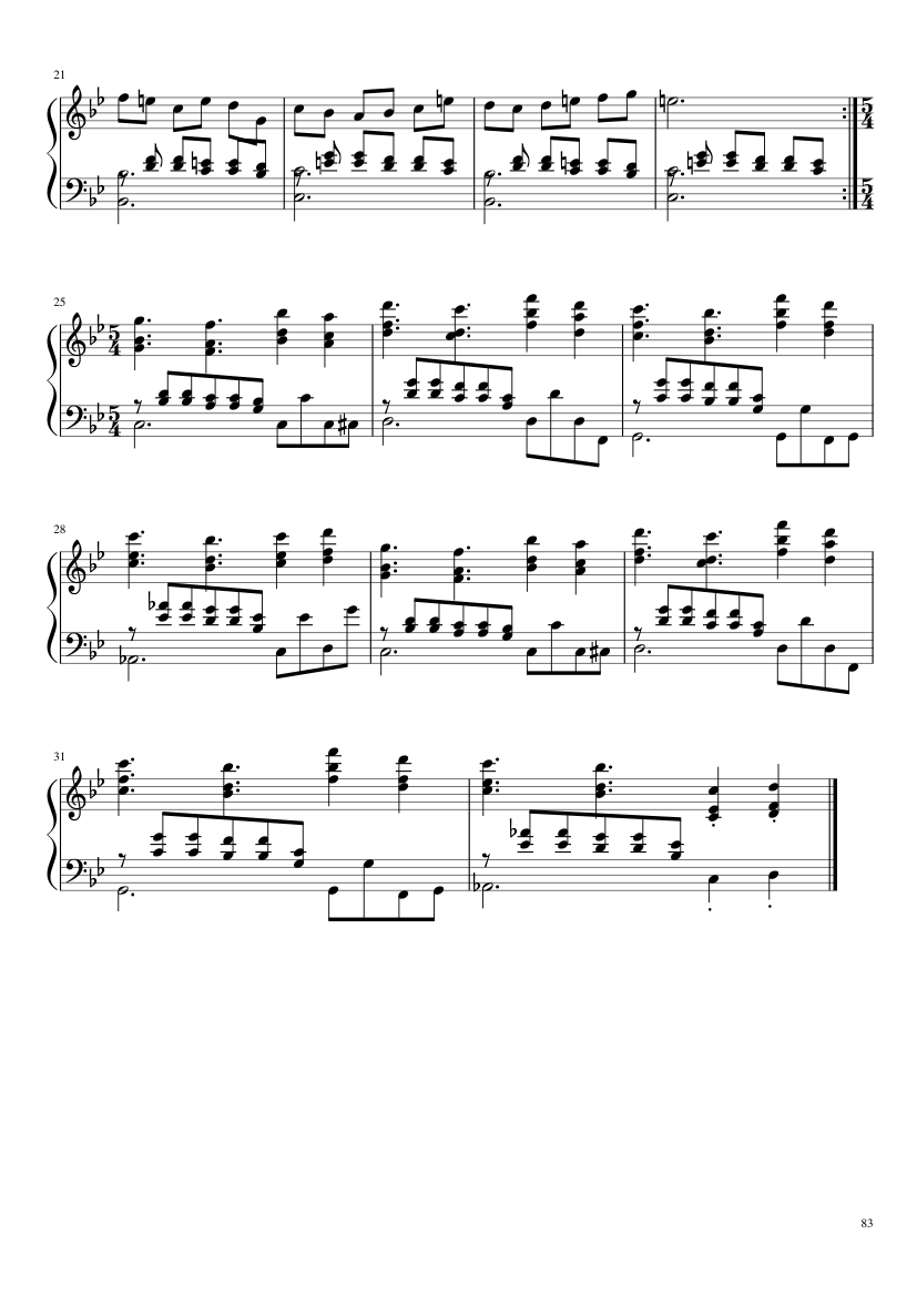 Undertale: Complete OST (101/101) (Update 160525) - piano sheet music page 83