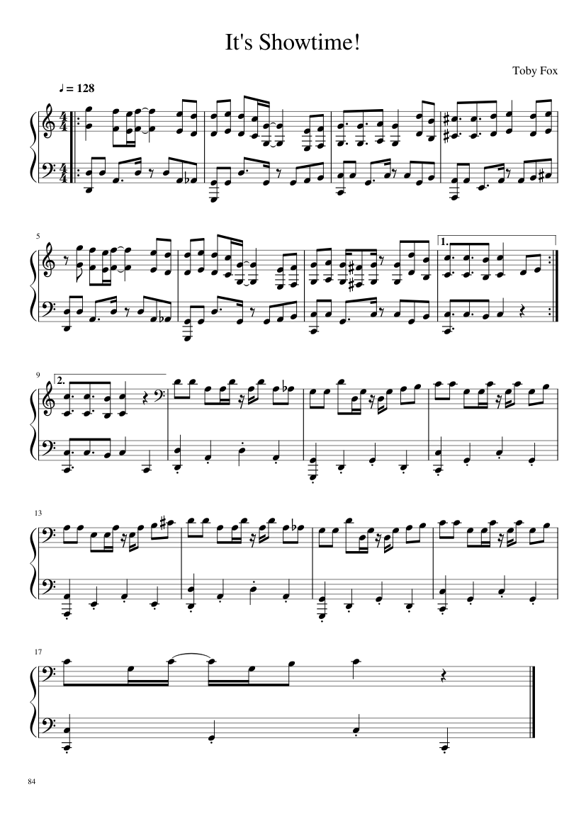 Undertale: Complete OST (101/101) (Update 160525) - piano sheet music page 84