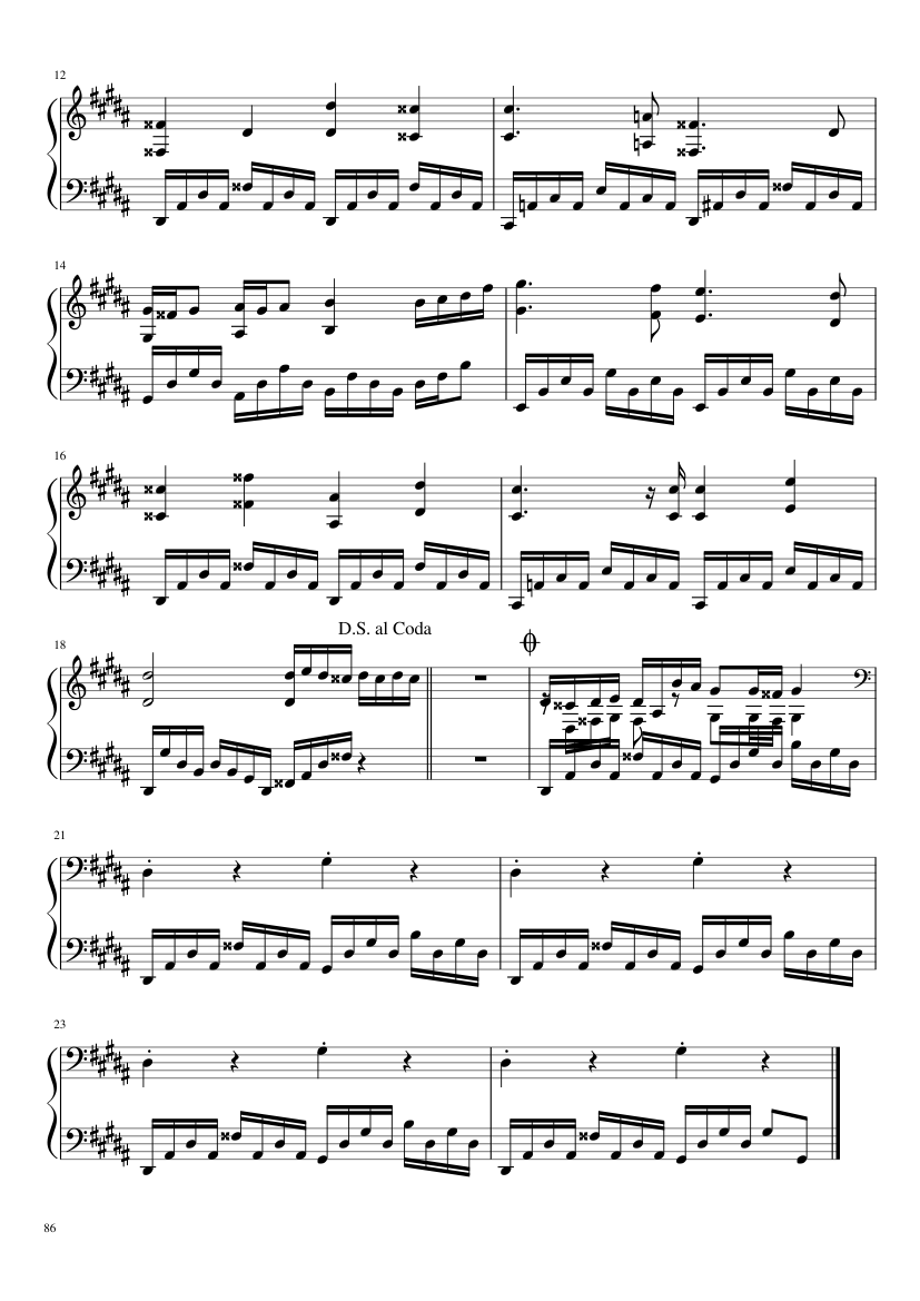 Undertale: Complete OST (101/101) (Update 160525) - piano sheet music page 86
