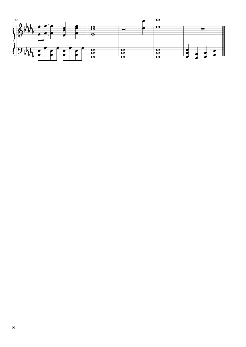 Undertale: Complete OST (101/101) (Update 160525) - piano sheet music page 90