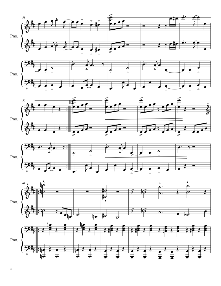 Undertale OST - Death by Glamour - piano sheet music page 4