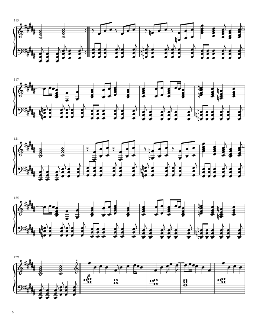 Undertale OST - Hopes and Dreams/Save the World - piano sheet music page 6
