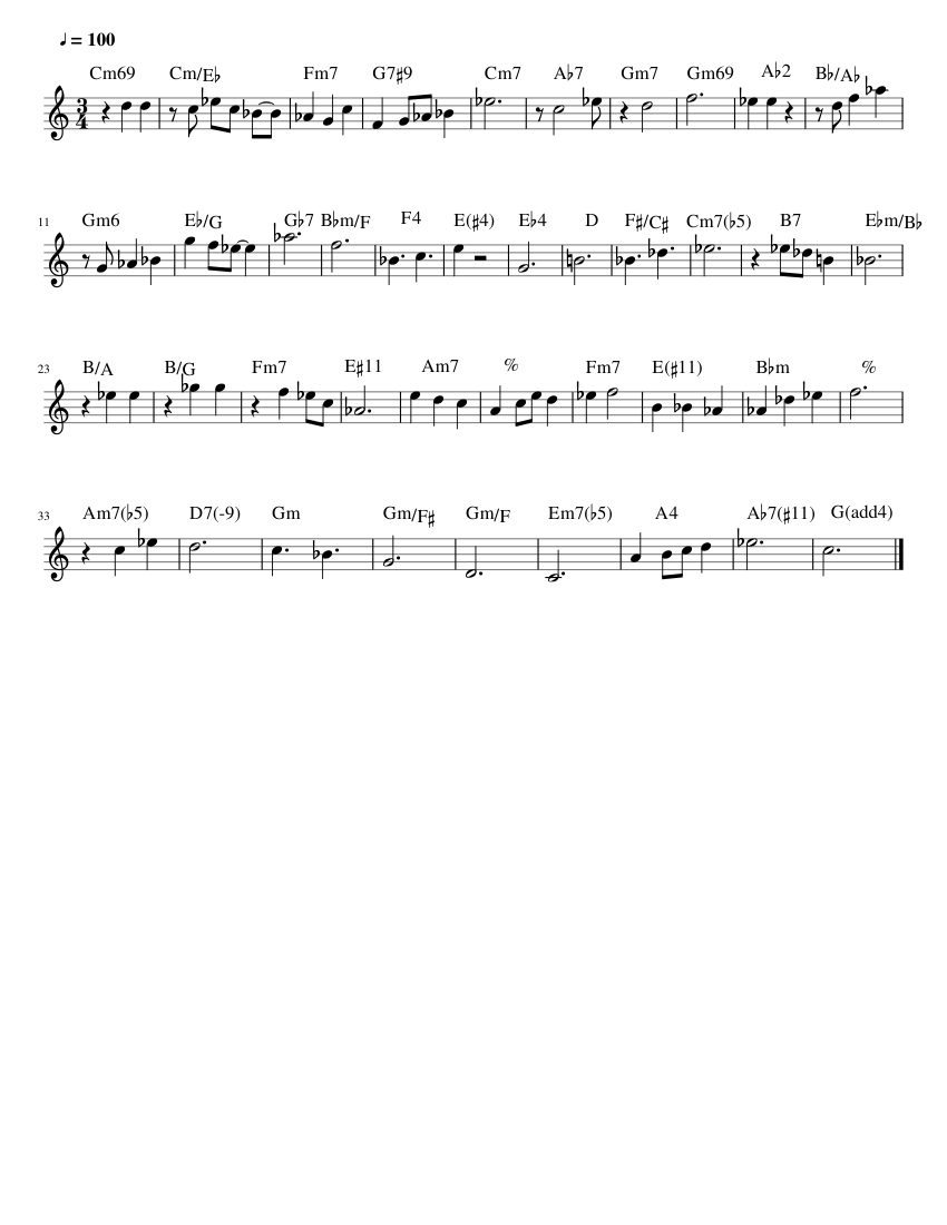 Untitled - piano sheet music page 1